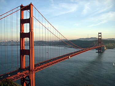 Go over the Golden Gate Bridge