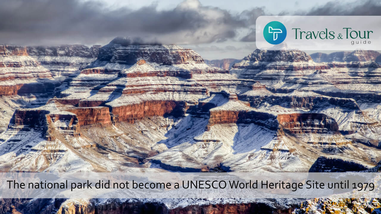 The national park did not become a UNESCO World Heritage Site until 1979